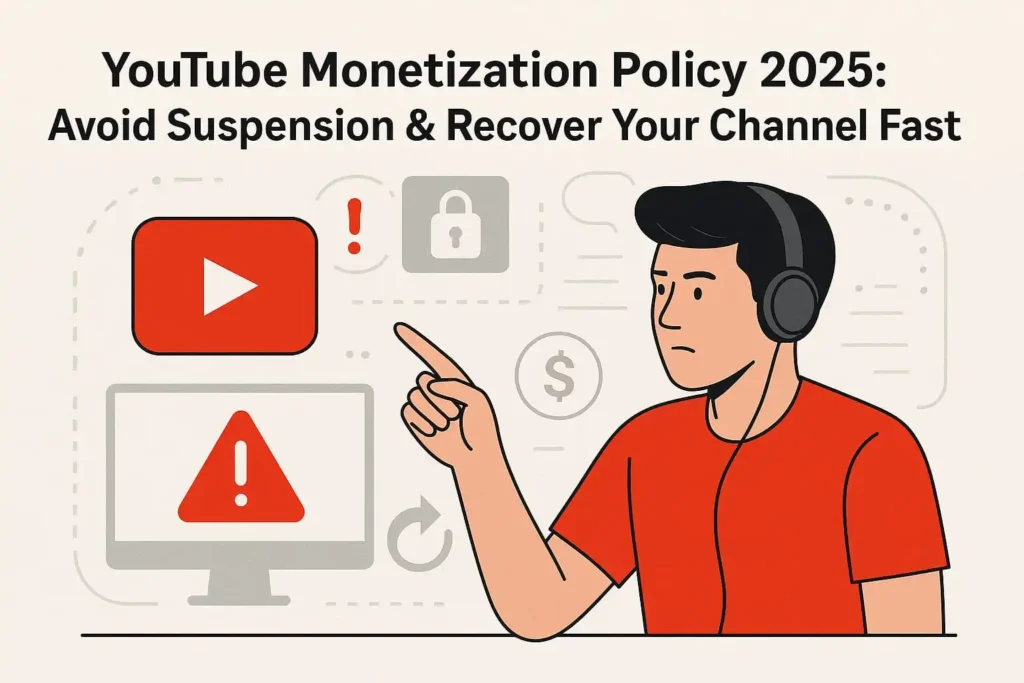 Youtube Monetization Policy 2025 everything you wants to know .